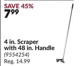 Princess Auto 4 in. Scraper with 48 in. Handle offer