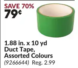 Princess Auto 1.88 in. x 10 yd Duct Tape, Assorted Colours offer