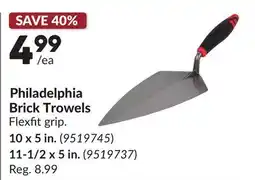 Princess Auto Brick Trowels offer