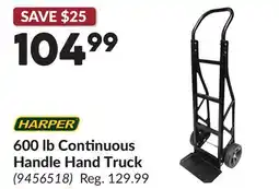 Princess Auto 600 lb Continuous Handle Hand Truck offer