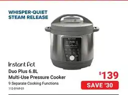 Visions Electronics Instant Pot Duo Plus 6.8L Multi-Use Pressure Cooker offer