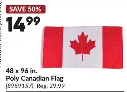 Princess Auto 48 x 96 in. Poly Canadian Flag offer