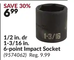 Princess Auto 1/2 in. dr 1-3/16 in. 6-point Impact Socket offer