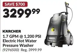 Princess Auto 1.7 GPM @ 1,200 PSI Electric Hot Water Pressure Washer offer