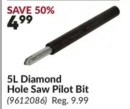 Princess Auto 5L Diamond Hole Saw Pilot Bit offer