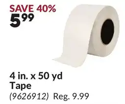 Princess Auto 4 in. x 50 yd Tape offer