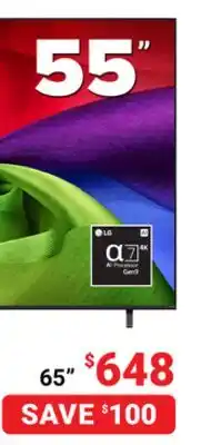 Visions Electronics LG NANO 4K UHD 65 offer