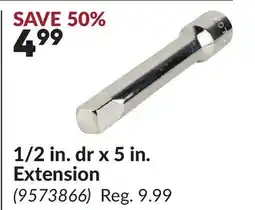 Princess Auto 1/2 in. dr x 5 in. Extension offer