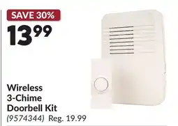 Princess Auto Wireless 3-Chime Doorbell Kit offer