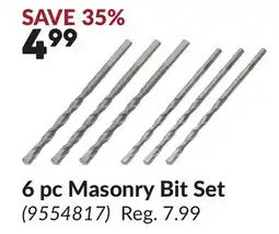 Princess Auto 6 pc Masonry Bit Set offer