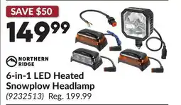 Princess Auto 6-in-1 LED Heated Snowplow Headlamp offer