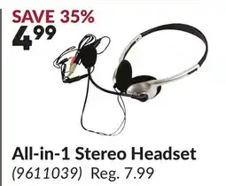 Princess Auto All-in-1 Stereo Headset offer