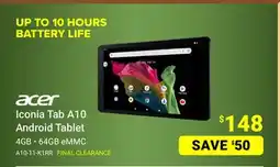 Visions Electronics Iconia Tab A10 Android Tablet offer