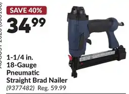 Princess Auto 1-1/4 in. 18-Gauge Pneumatic Straight Brad Nailer offer