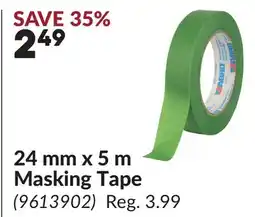 Princess Auto 24 mm x 5 m Masking Tape offer
