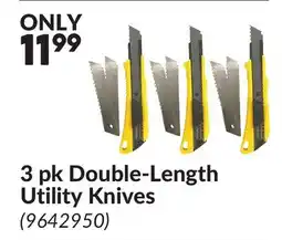Princess Auto 3 pk Double-Length Utility Knives offer