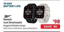 Visions Electronics Reebok Icon Smartwatch offer