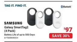 Visions Electronics SAMSUNG Galaxy SmartTag2 (4 Pack) offer
