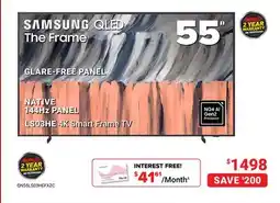 Visions Electronics 55 SAMSUNG QLED The Frame LS03HE 3K Smart Frame TV offer