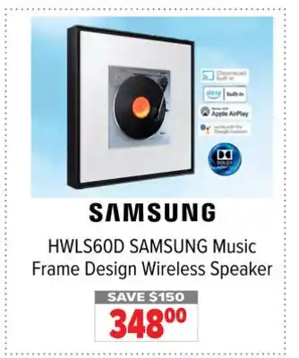 2001 Audio Video HWLS60D SAMSUNG Music Frame Design Wireless Speaker offer