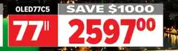2001 Audio Video OLED77C5 77 LG OLED evo AI C5 4K Smart TV 2025 offer