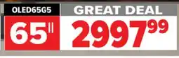 2001 Audio Video OLED65G5 65 LG OLED evo AI G5 4K Smart TV 2025 with Supplied Wall Mount offer