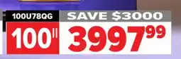 2001 Audio Video 100U78QG 100 Hisense U78QG Mini-LED Pro offer