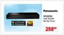 2001 Audio Video DPUB150 Panasonic UHD 4K/HDR Blu-Ray Player offer