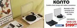 2001 Audio Video OBI3VMN/W KANTO Bluetooth belt drive turntable offer
