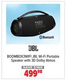 2001 Audio Video BOOMBOX3WIFI JBL Wi-Fi Portable Speaker with 3D Dolby Atmos offer