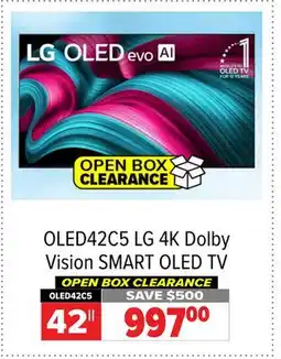 2001 Audio Video OLED42C5 42 LG 4K Dolby Vision SMART OLED TV offer