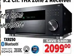 2001 Audio Video TXRZ50 SONOS 9.2 Ch. THX Zone 2 Receiver offer