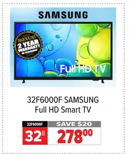 2001 Audio Video 32F6000F SAMSUNG Full HD Smart TV offer