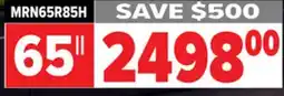 2001 Audio Video MRN65R85H - 65 SAMSUNG Micro RGB R85H 4K VISION AI SMART TV offer