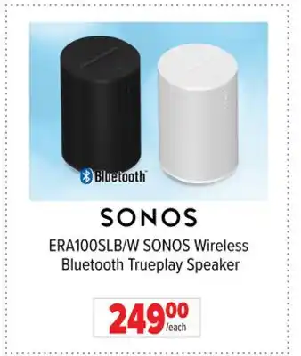 2001 Audio Video ERA100SLB/W SONOS Wireless Bluetooth Trueplay Speaker offer