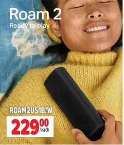 2001 Audio Video ROAM2US1B/W SONOS Roam 2 offer
