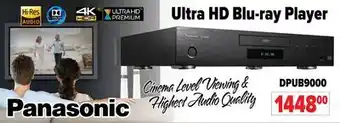 2001 Audio Video DPUB9000 Panasonic Ultra HD Blu-ray Player offer