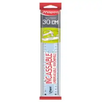 Staples Unbreakable Ruler with Double Graduation, 12/30 cm offer