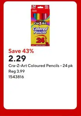 Staples Cra-Z-Art Coloured Pencils offer