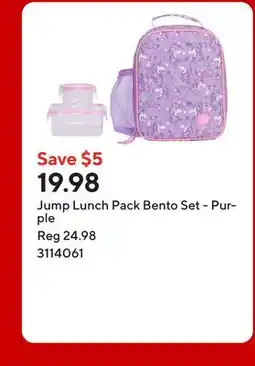 Staples Jump Lunch Pack Bento Set - Purple offer