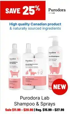 Ren’s Pets Depot Purodora Lab Shampoo & Sprays offer