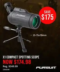 Cabela's PURSUIT X1 COMPACT SPOTTING SCOPE offer