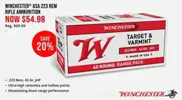 Cabela's WINCHESTER USA 223 REM RIFLE AMMUNITION offer
