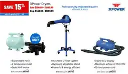 Ren’s Pets Depot XPower Dryers offer