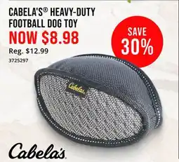 Cabela's CABELA'S HEAVY-DUTY FOOTBALL DOG TOY offer