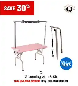 Ren’s Pets Depot Q Grooming Arm & Kit offer