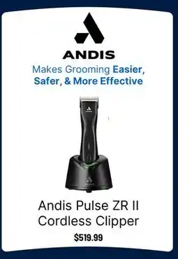 Ren’s Pets Depot Andis Pulse ZR II Cordless Clipper offer