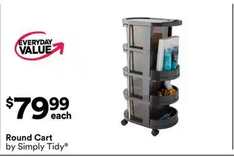 Michaels Round Cart by Simply Tidy offer