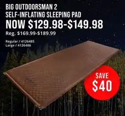 Cabela's Cabela's BIG OUTDOORSMAN 2 SELF-INFLATING SLEEPING PAD offer