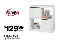 Michaels 4-Cube Shelf by Simply Tidy offer